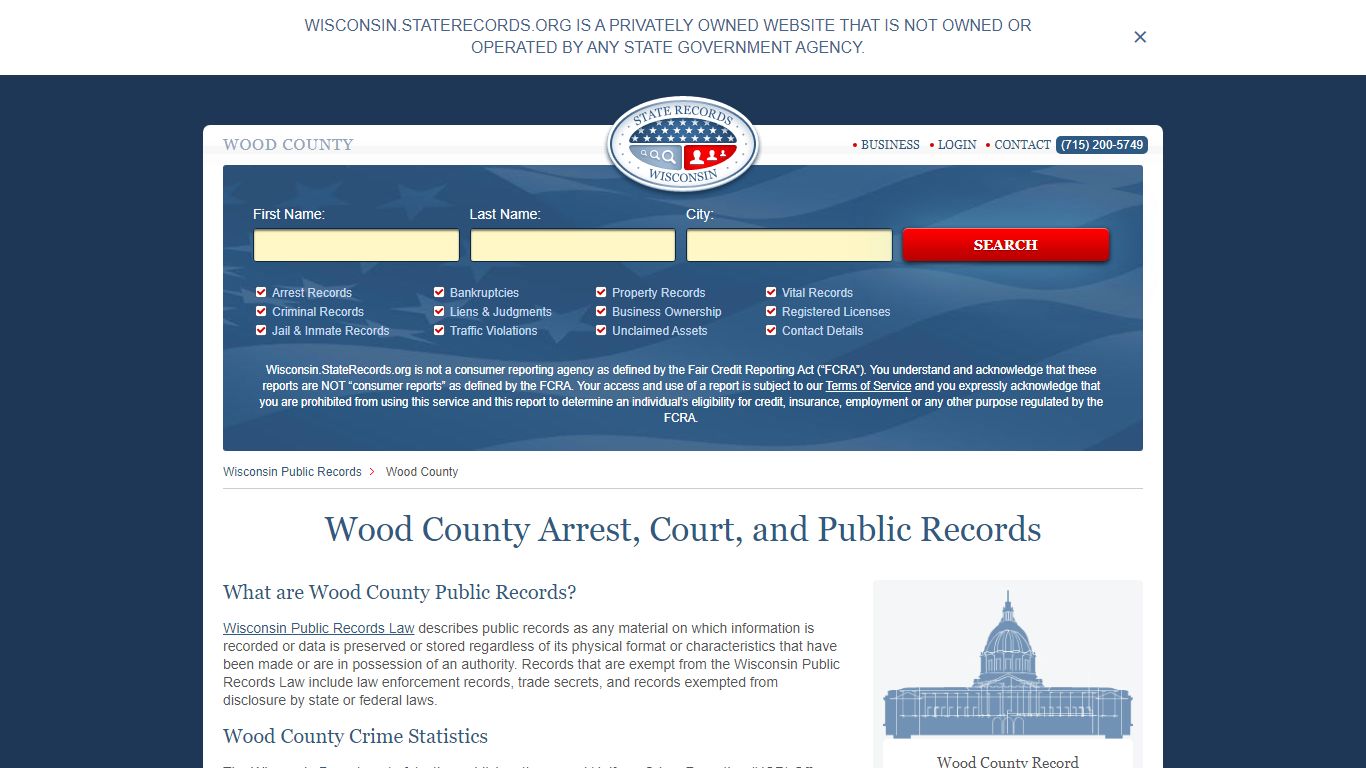 Wood Wisconsin State Records | StateRecords.org